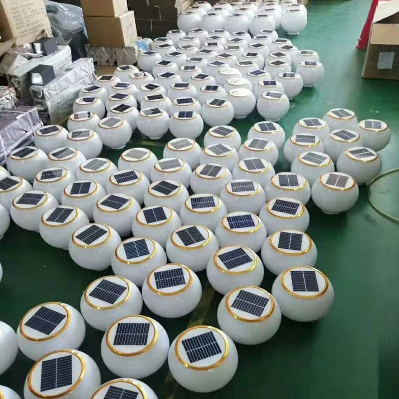 
200 300 400 500 outdoor Garden Landscape colorful ball solar energy pillar lamp 