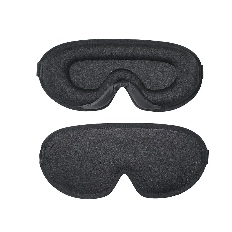 Wholesale memory foam sleeping eye mask for eyelash, 200% lights block adjustable 3d sleep eyemask sleep with nose flap
