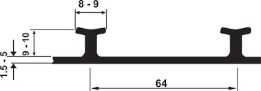 HDPE T RIB LINER SHEETS