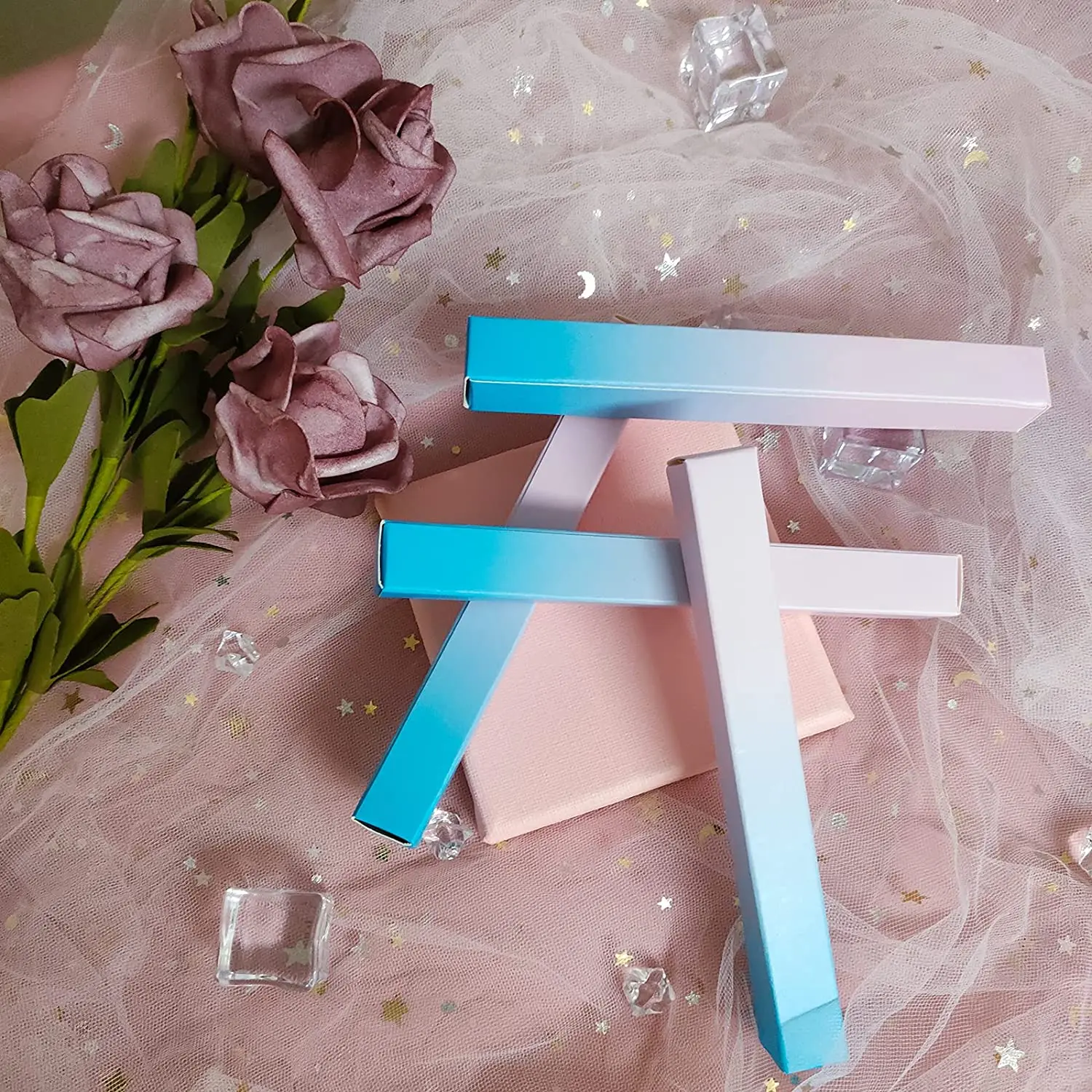 Empty Twist Pen Box Packaging, 5.7x0.63x0.63 Inch Eyeliner Glue Pen Wrapping Box with your logo