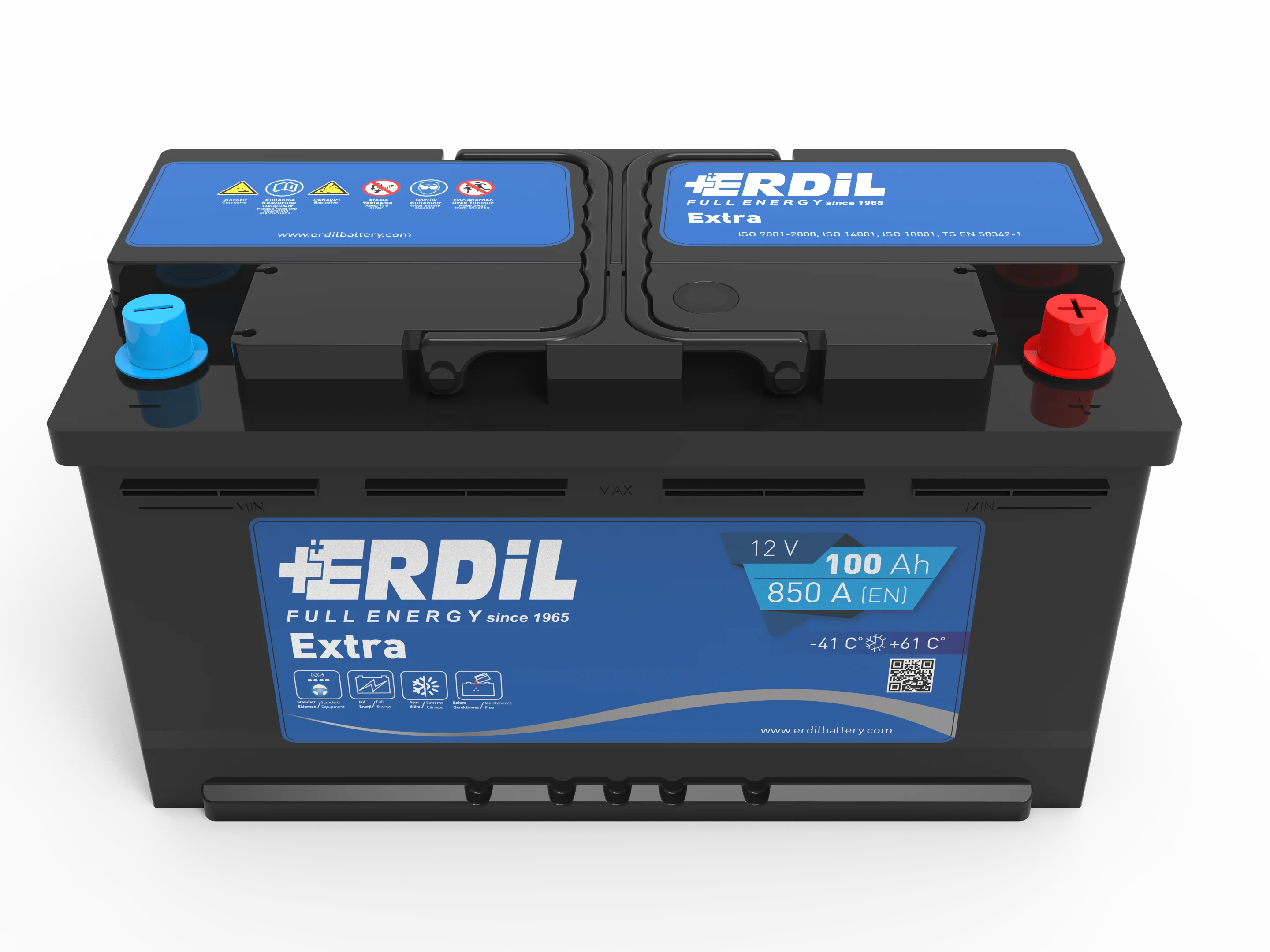 100 Ah Erdil Standard Car Battery