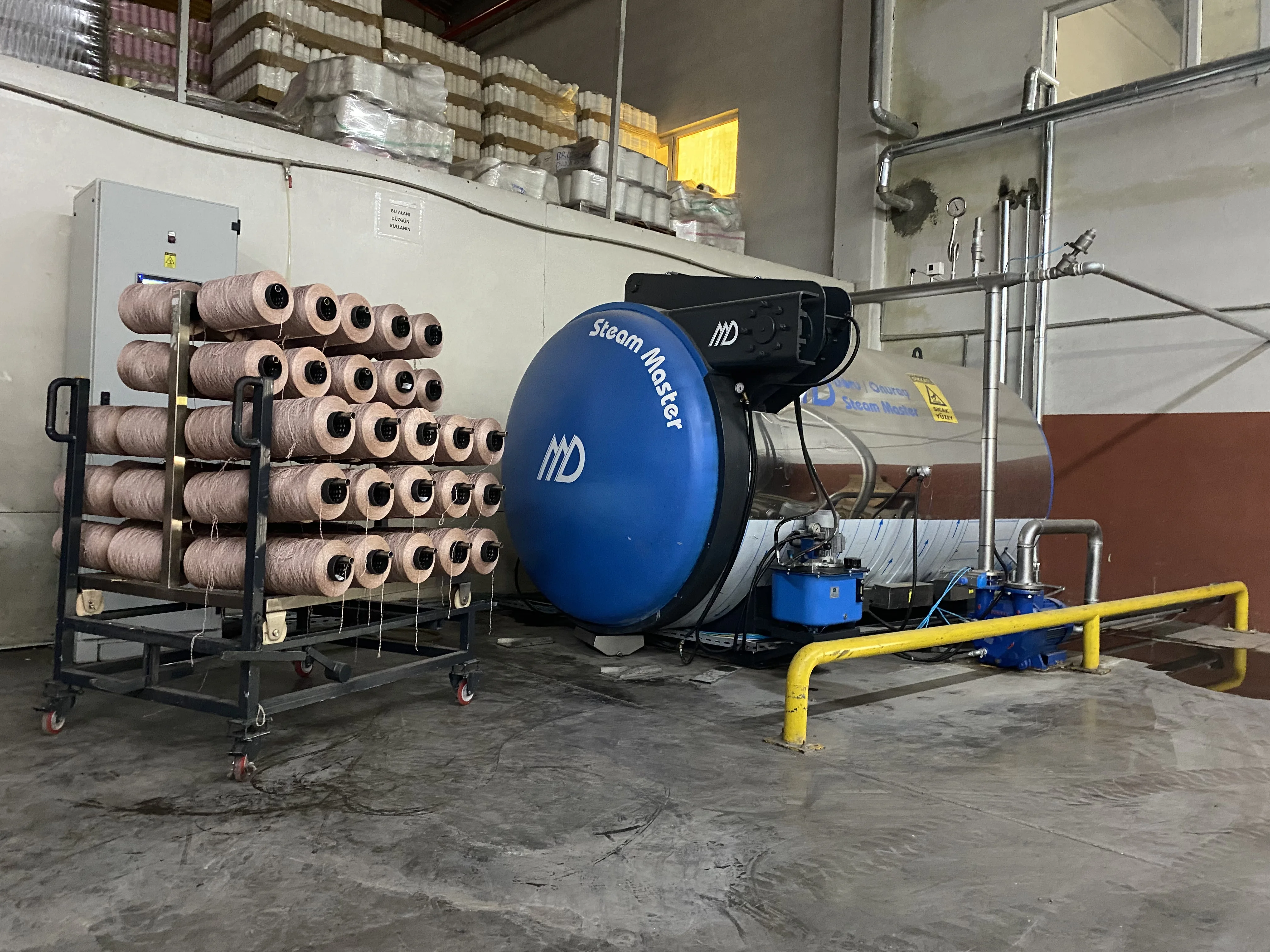 Textile Industrial Autoclave Bobbin Yarn Fixing Conditioning Machine