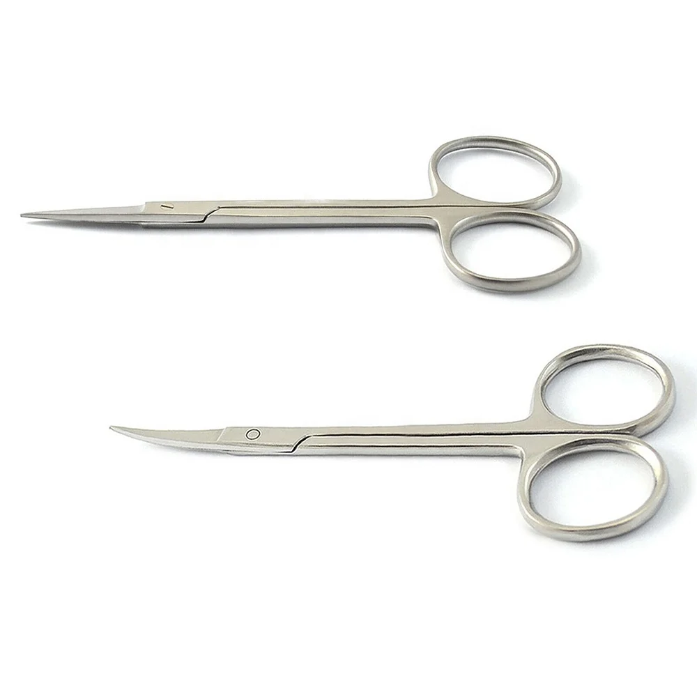 Многоразовые изогнутые ножницы радужной оболочки хирургические из нержавеющей стали инструменты оптовая продажа