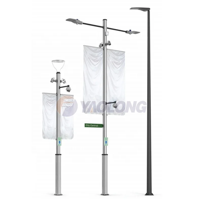 Stainless Steel/Galvanized Steel 3M CCTV Camera Pole Aluminum Alloy Outdoor CCTV Steel Pole