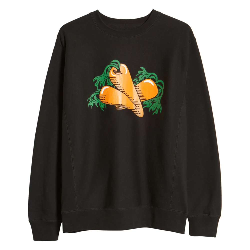 
Толстовка мужская с растительным принтом, из качественной ткани, черного цвета, 2021 