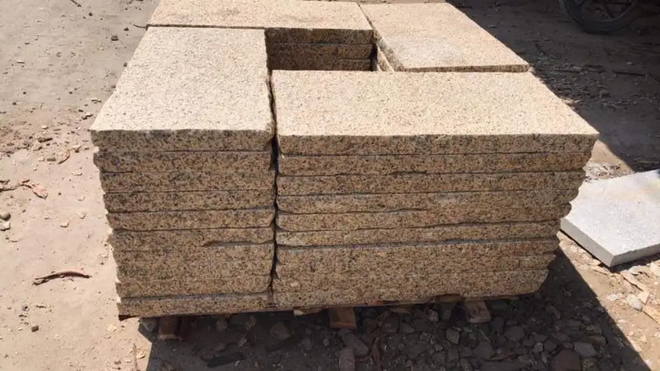 Yellow Granite Stone Pavers For Wall and Floor Paving