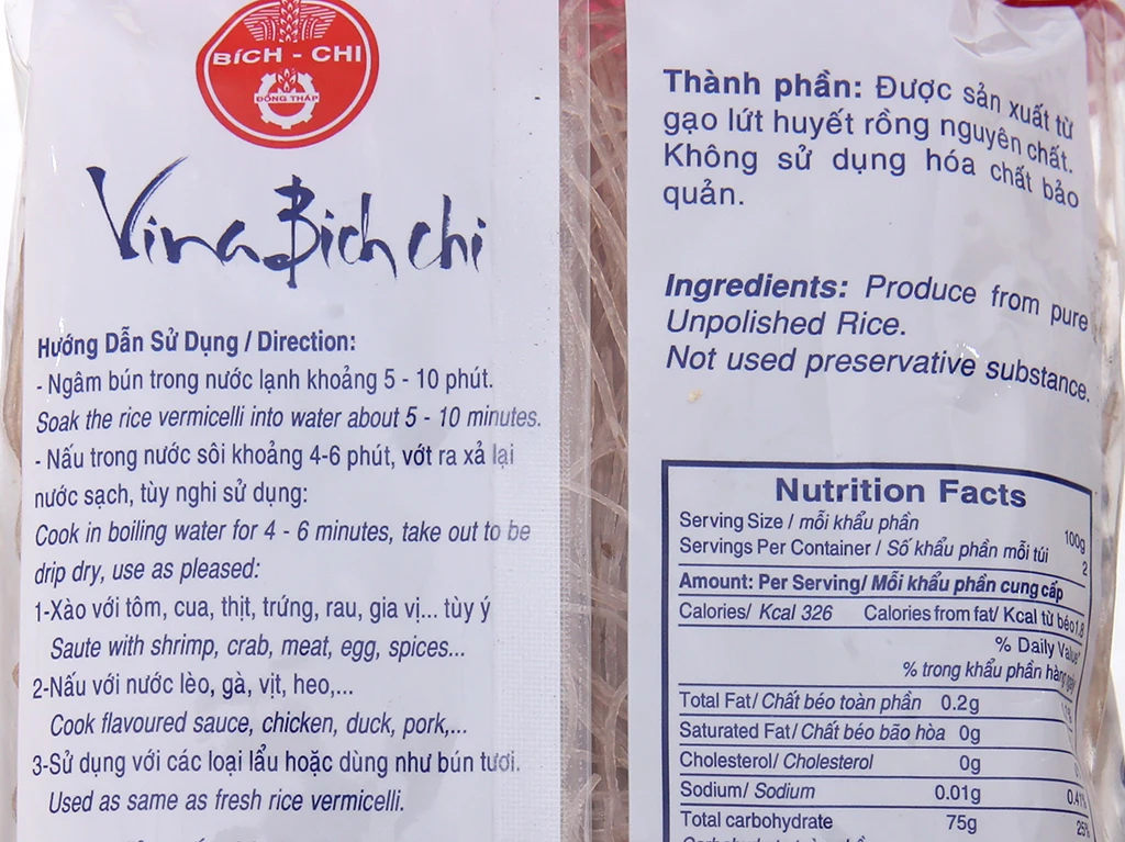 
Viet Nam Brown Rice Vermicelli Perfect Choice Cheap Price 