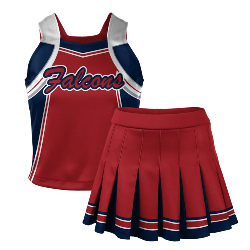 Custom Sublimation Cheer  Girls Outfit Dance Customized   Cheerleading Uniforms