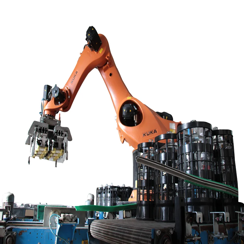 Robot palletizer full-automatic , Robotic Palletizer for Box  Carton Box , Bag , Pet, Gallon Palletizer manufacturer