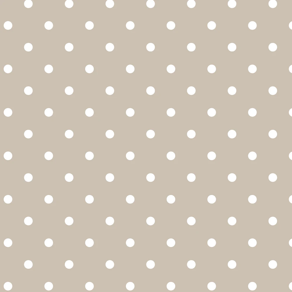 
High Quality PVC Table Cloth with Nonwoven Backing 122-54 Polka Dot Design Beige 