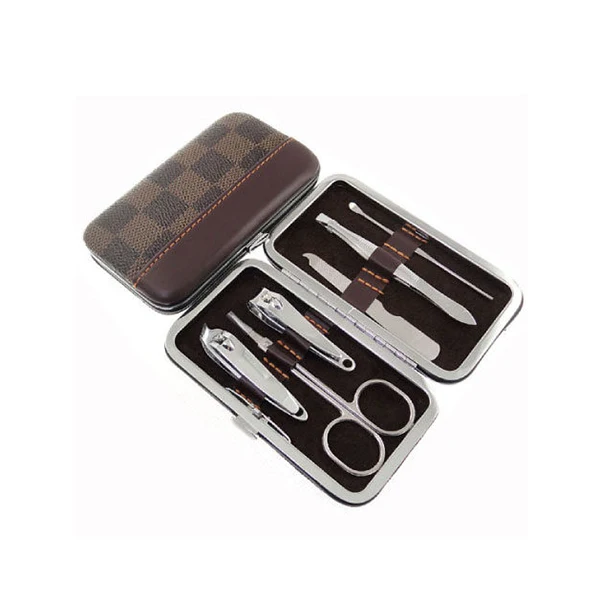6 Pcs Manicure Set Silver Color Stainless Steel Beauty Instruments Fully Customized Pedicure Equipment Kit