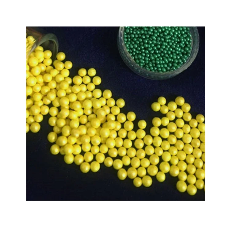 Genuine Quality Widely Selling Edible Yellow Sugar Pearls Balls for Wholesale Purchasers