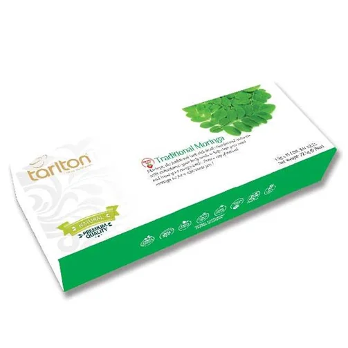 Tarlton Traditional Moringa Tea - Natural Herbal Tea // Aluminium Foil Wrapped Herbal Tea Bags
