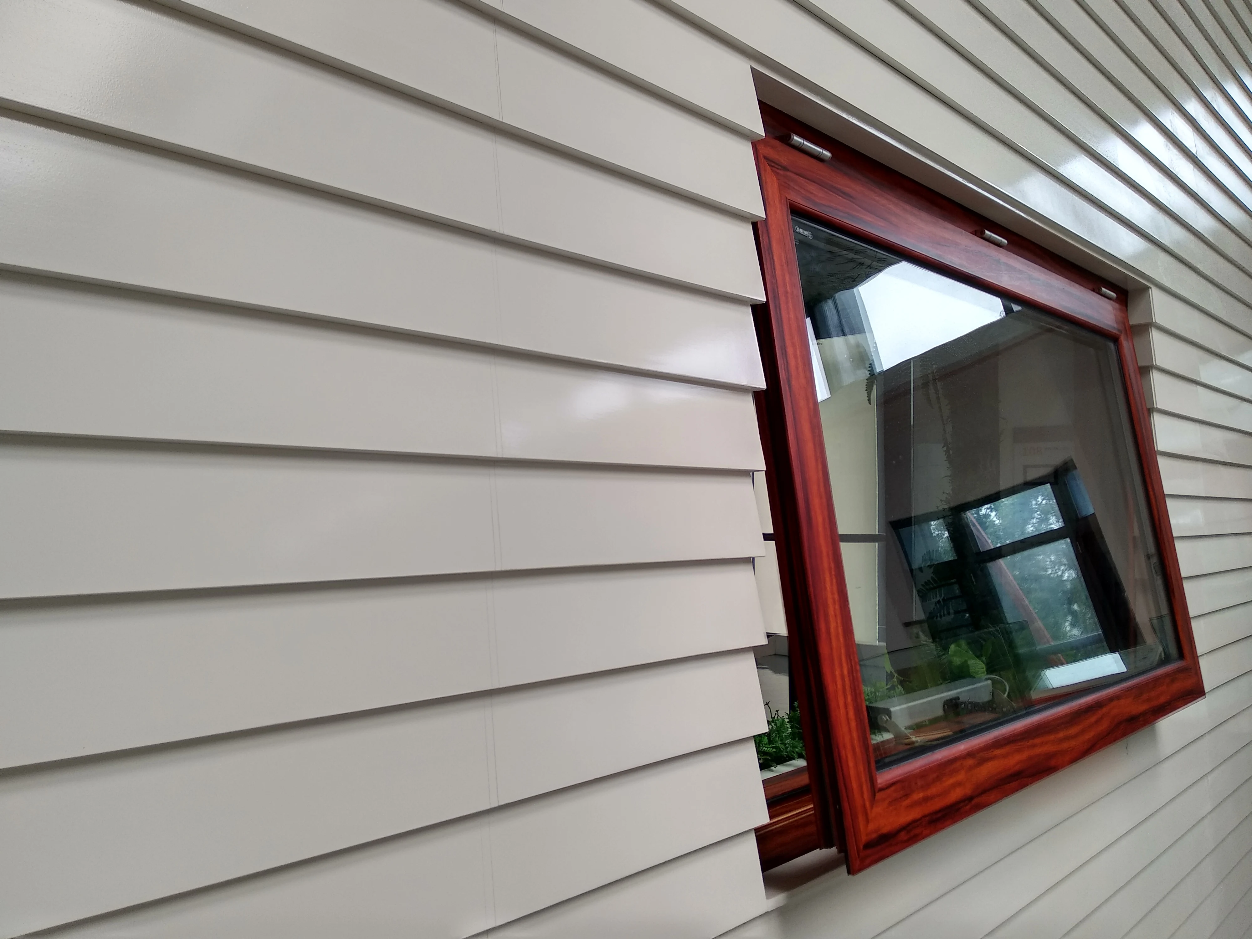 
Automatic casement window Aluminium top hung window with thermal break strip 