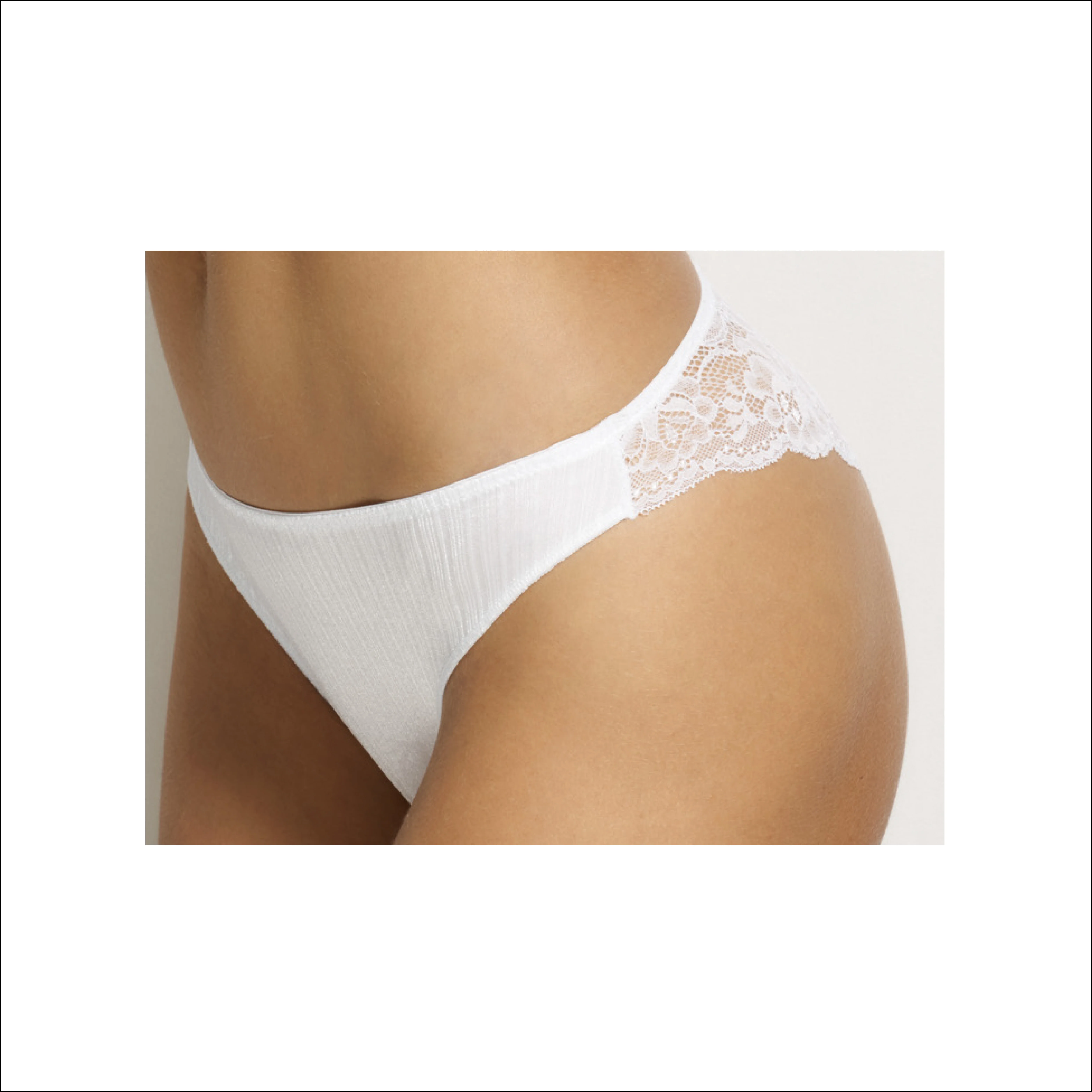 Best quality lace and microfiber soft elegant and comfortable Italian style Woman Brazilian Brief for sale