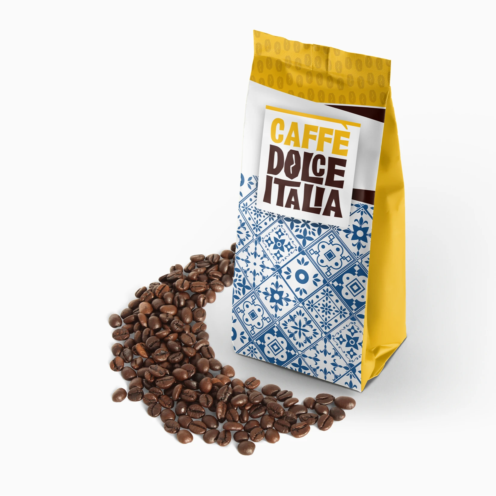 100 % Italian Midium Acidity and Strong Body in Tropical Fruits Notes Coffee Grains in 1kg Pack Ideal for Bars