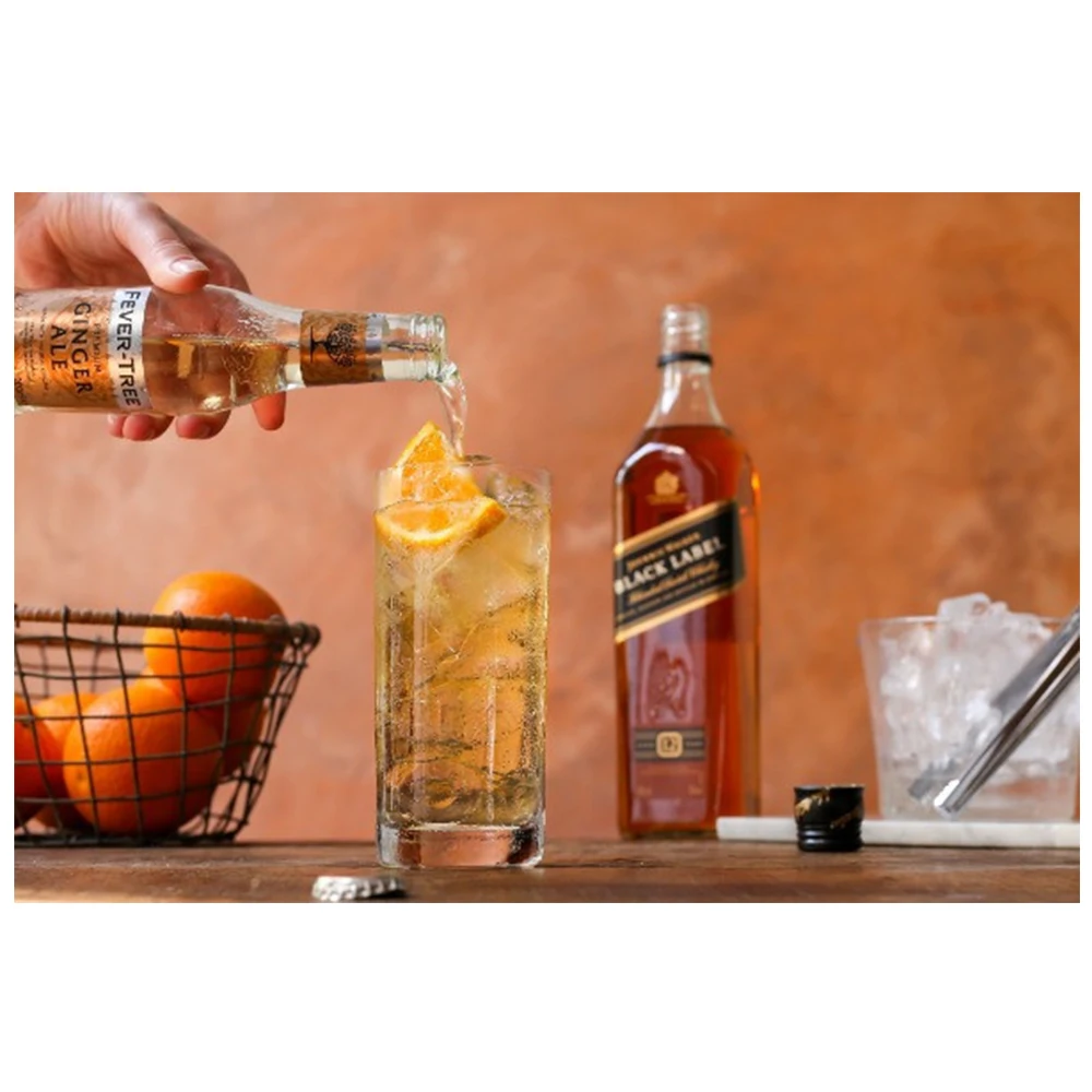 100ml Blended Black Label Whisky JW Scotch 40% Alcohol in Full Rich Notes of Wood Smoke Dry Spice