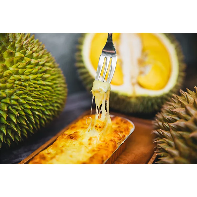 High Quality Super Tasty Cheese Baked Durian Full Of Mozzarella Cheese Frozen Baked Goods Bulk Sale Low Price Halal Certified
