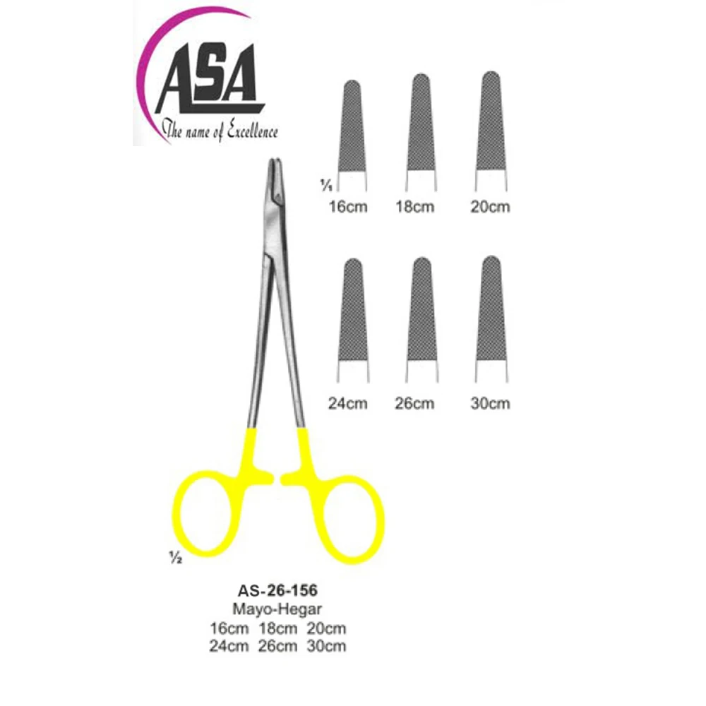 Держатель Иглы Lichtenberg с прямым кончиком 20 см и вставками из карбида вольфрама