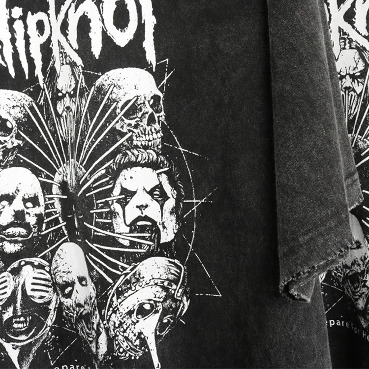 
Sublimation Vintage T-shirt Custom Enzyme Wash Custom Printed Faded Tshirt 