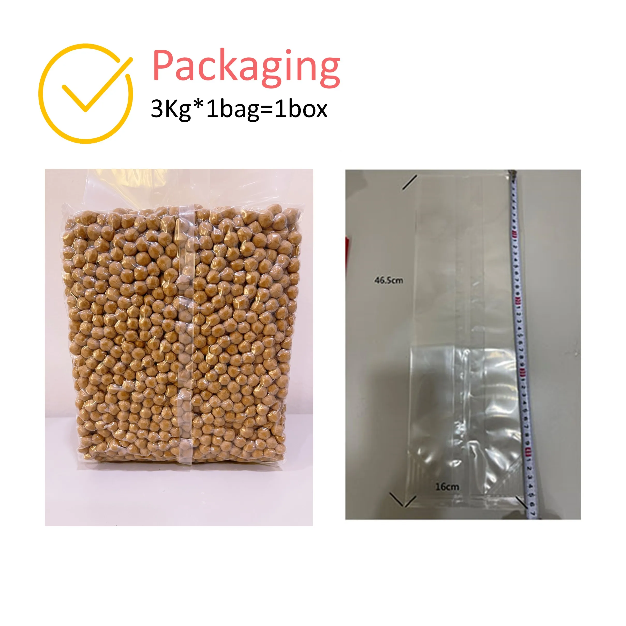 Фабрика тайваньский Топпинг белый жемчуг тапиока 3 кг 6 5 мм ~ 7