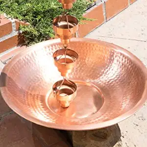 Manufacturer Decorative Metal Material and garden decoration ornaments Usage cups rain chain