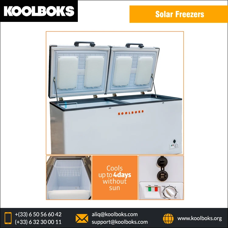 Инновационный лучший дизайн 538L однодверный холодильник на солнечных батареях Холодильники Морозильник + Paygo