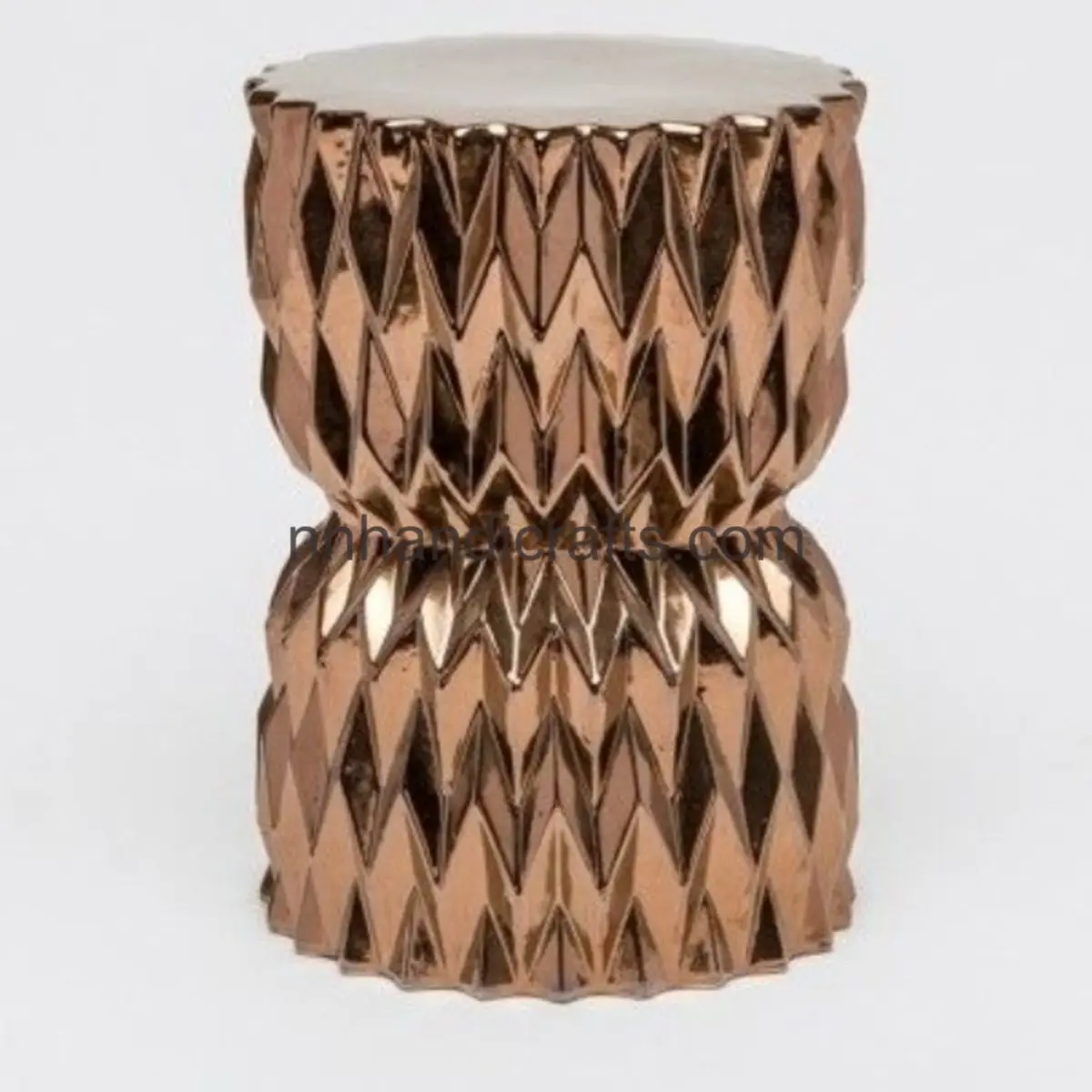 French Iron Steel Metal Golden Brass Antique Round Doom Hammered Bar Fixed Metal Stool Barstool For Kitchen Home Bar Basement