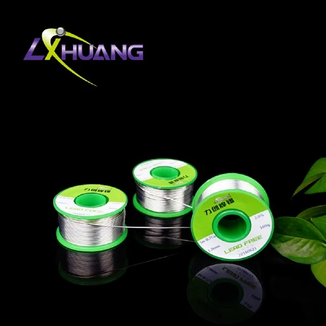 Lead Free Solder Wire Low Silver 0.3Ag Soldering Tin Wire 0.8mm Low Copper 0.7Cu Lead Free Solder Wire 800g 200g 100g Lingchua