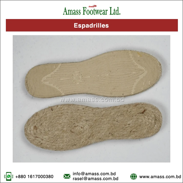 Manufacturing Exceptional Quality 100% Cotton Canvas Material Hand Made Espadrilles Flats for Wholesale Purchasers