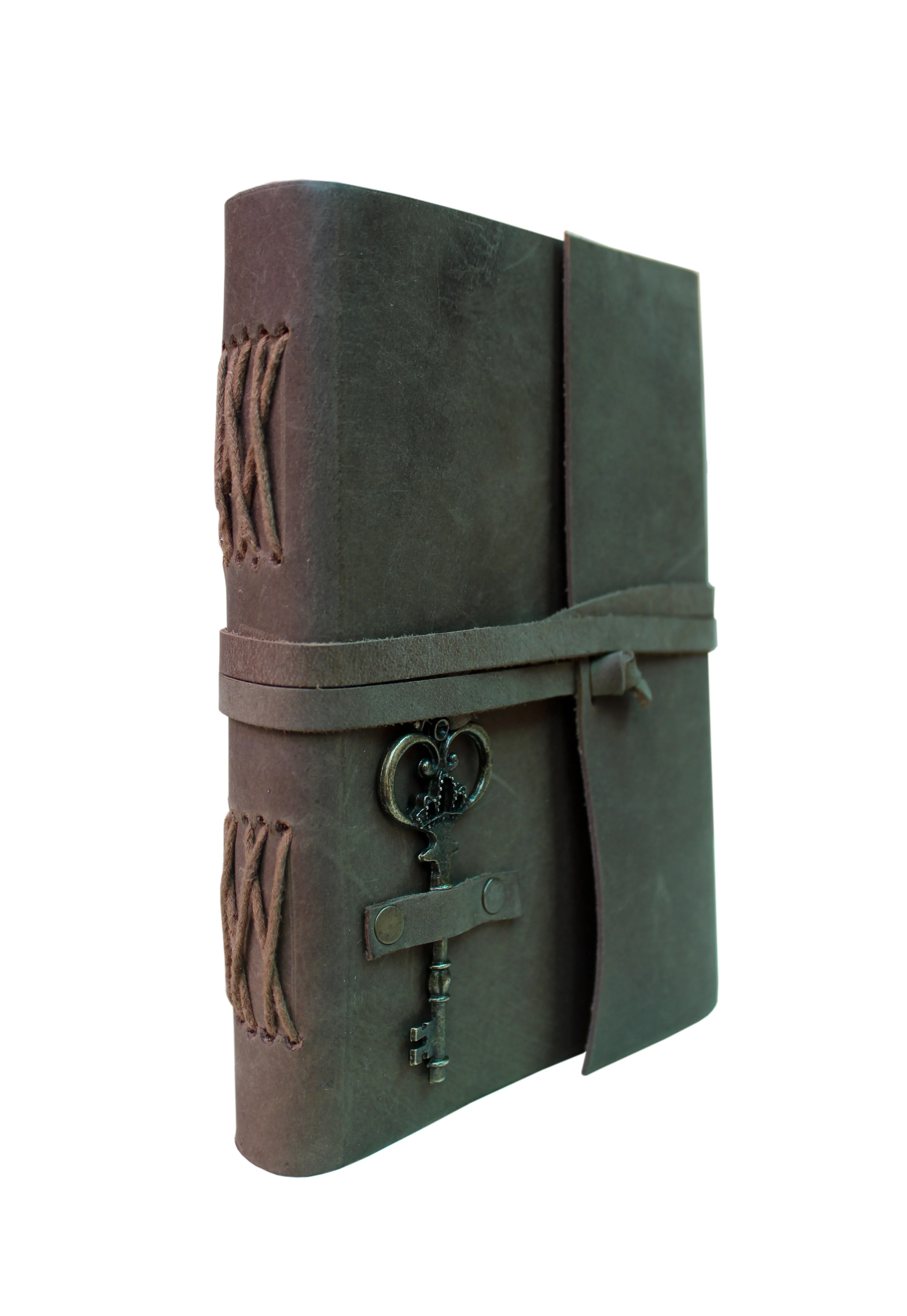 Vintage Soft Genuine Leather Journal Notebook Diary With Key