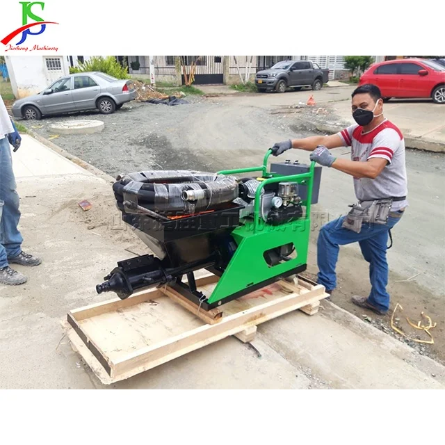 Двухпоршневой штукатурный насос для насоса склеивания распыления комбинированное управление аппарат цемента