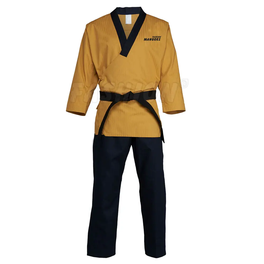 Karate Gi 8 oz Lightweight Uniform Belt - Soft Poly Cotton Blend Fabric Martial Arts Beginner Training Suit - Durable