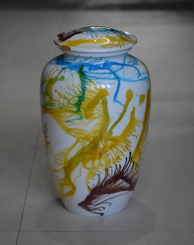 Aluminum Decorative Funeral Urns for Cremated Human Ash