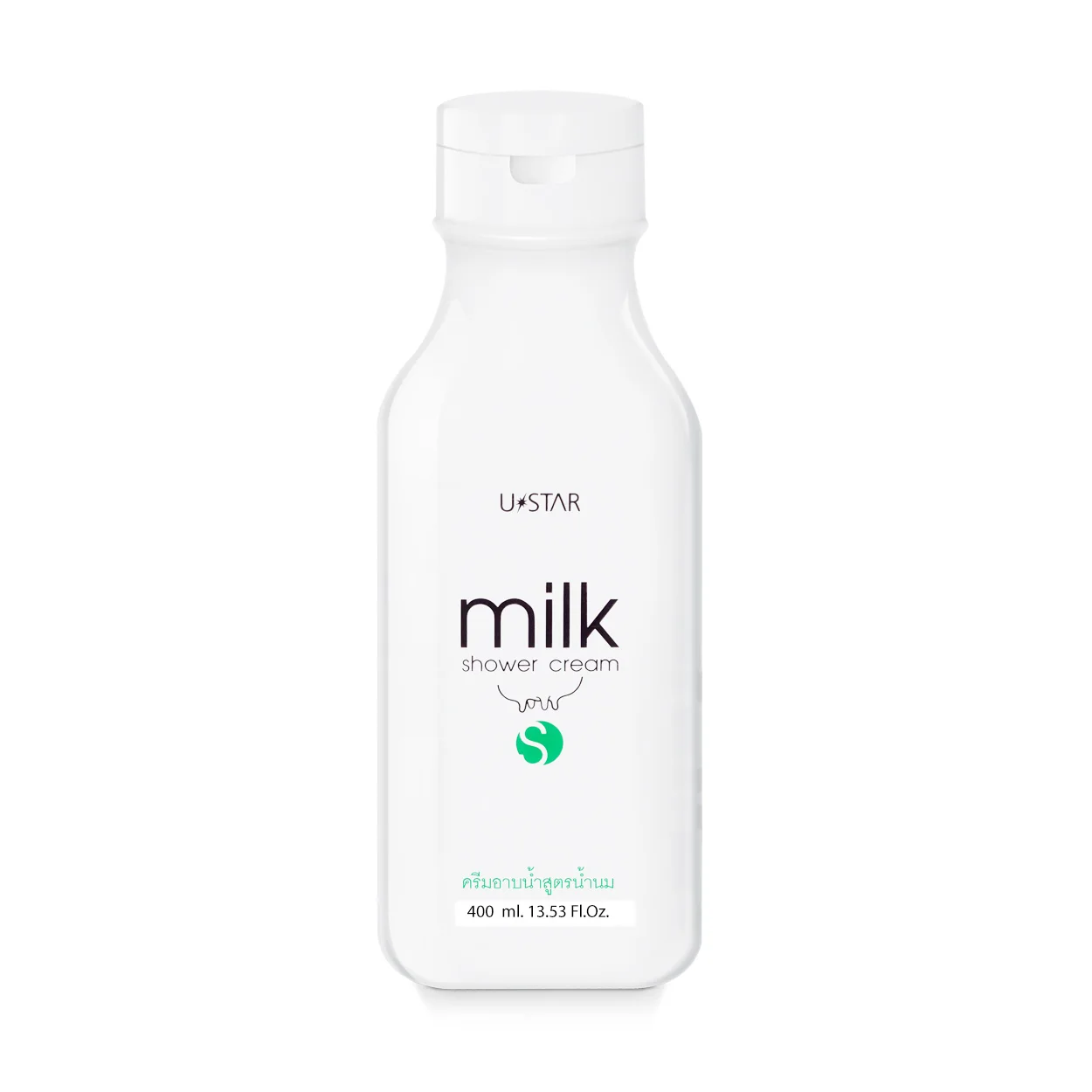 U STAR Milk Shower Cream Enriched with Milk Proteins Great Scent and Moisturize Skin Hot item from Thailand