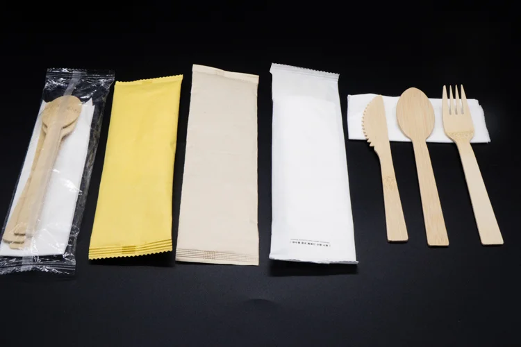 disposable restaurant cutlery camping bbq bamboo fork spoon flatware cutlery set Biodegradable ECO friendly bamboo cutlery