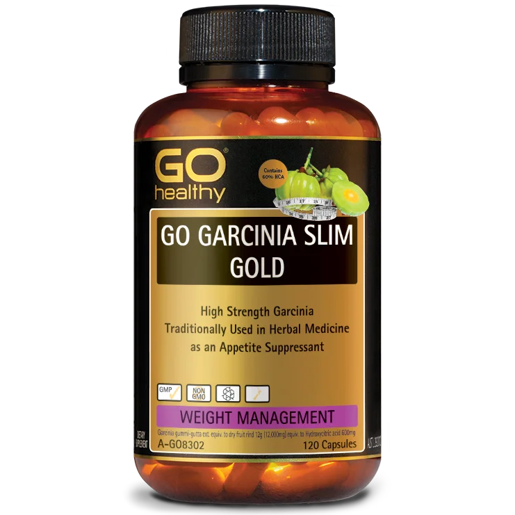 
GO Healthy GARCINIA SLIM GOLD - 120 Capsules -Made in New Zealand 