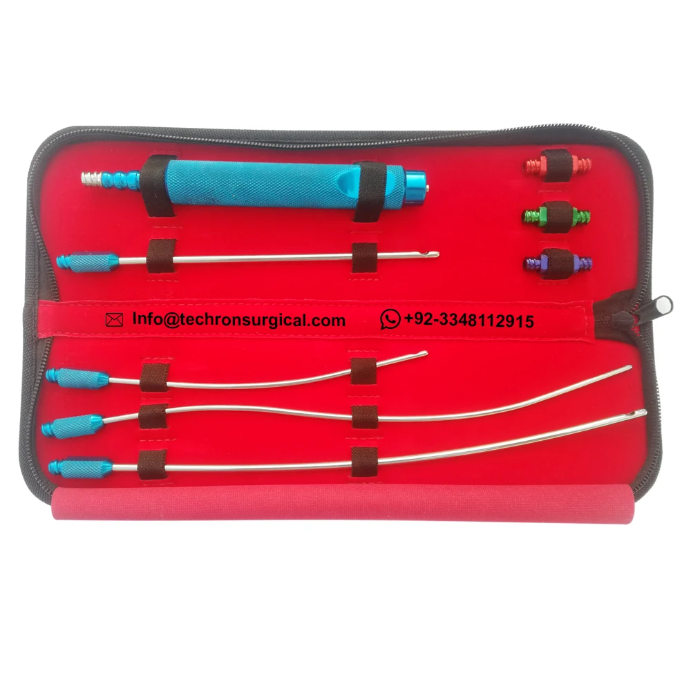 Basic Liposuction Fat Injection Cannulas Kit for Breast/ Buttock/ Thighs Augmentation