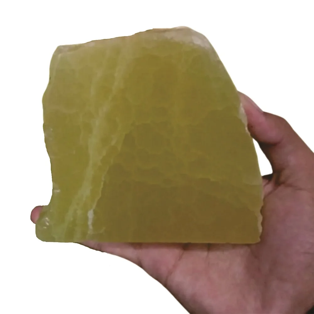 High Quality Natural Lemon Calcite Handmade Slices Showpieces Polished OEM Gemstone Healing Crystal Craft from Pakistan.