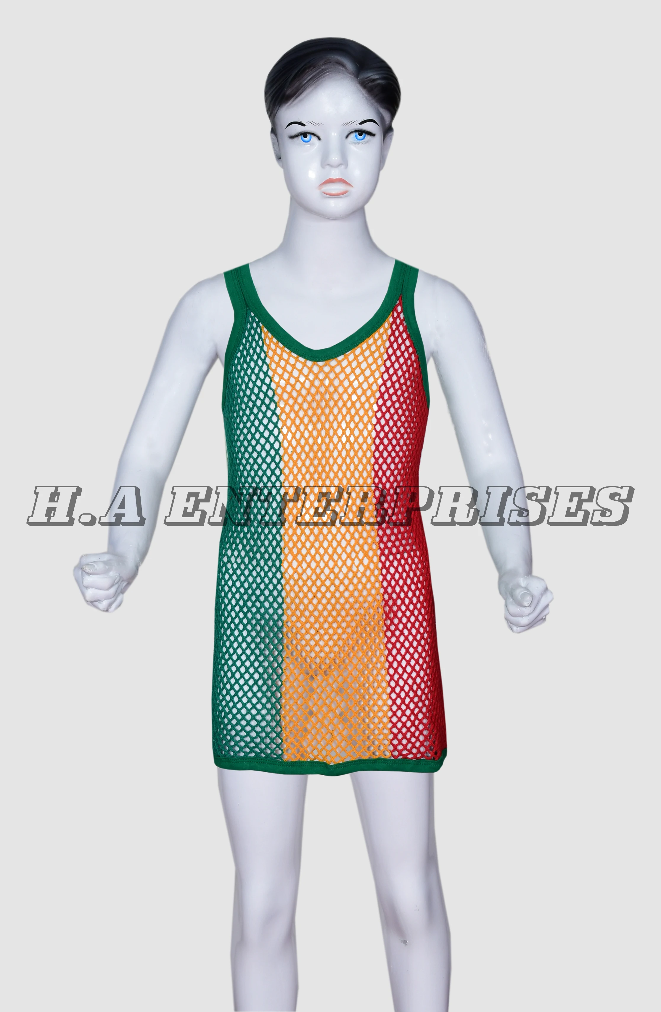 Детский сетчатый жилет в новом стиле майка карибском раста модный топ для мальчиков из джерси и Ямаки