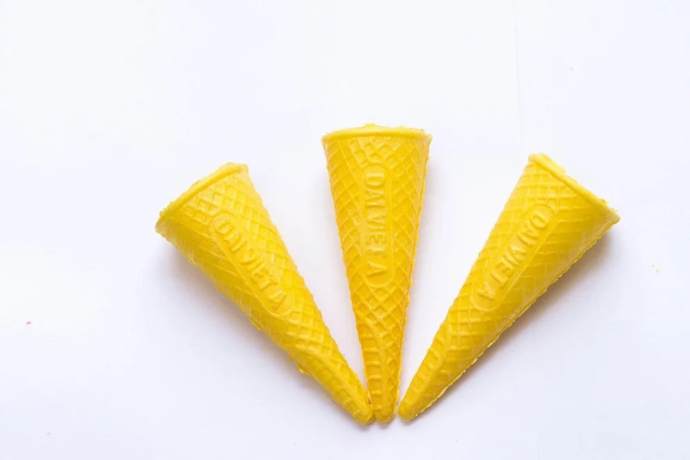 
Flare Top Cone DVA0004 Yummy Ice Cream Brand High Quality Good Packaging Customized Waffle Cone Biscuit 