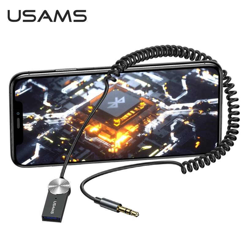 USAMS 3.5 3.5mm Jack Aux Adapter Wireless Audio Music Transmitter USB Receiver