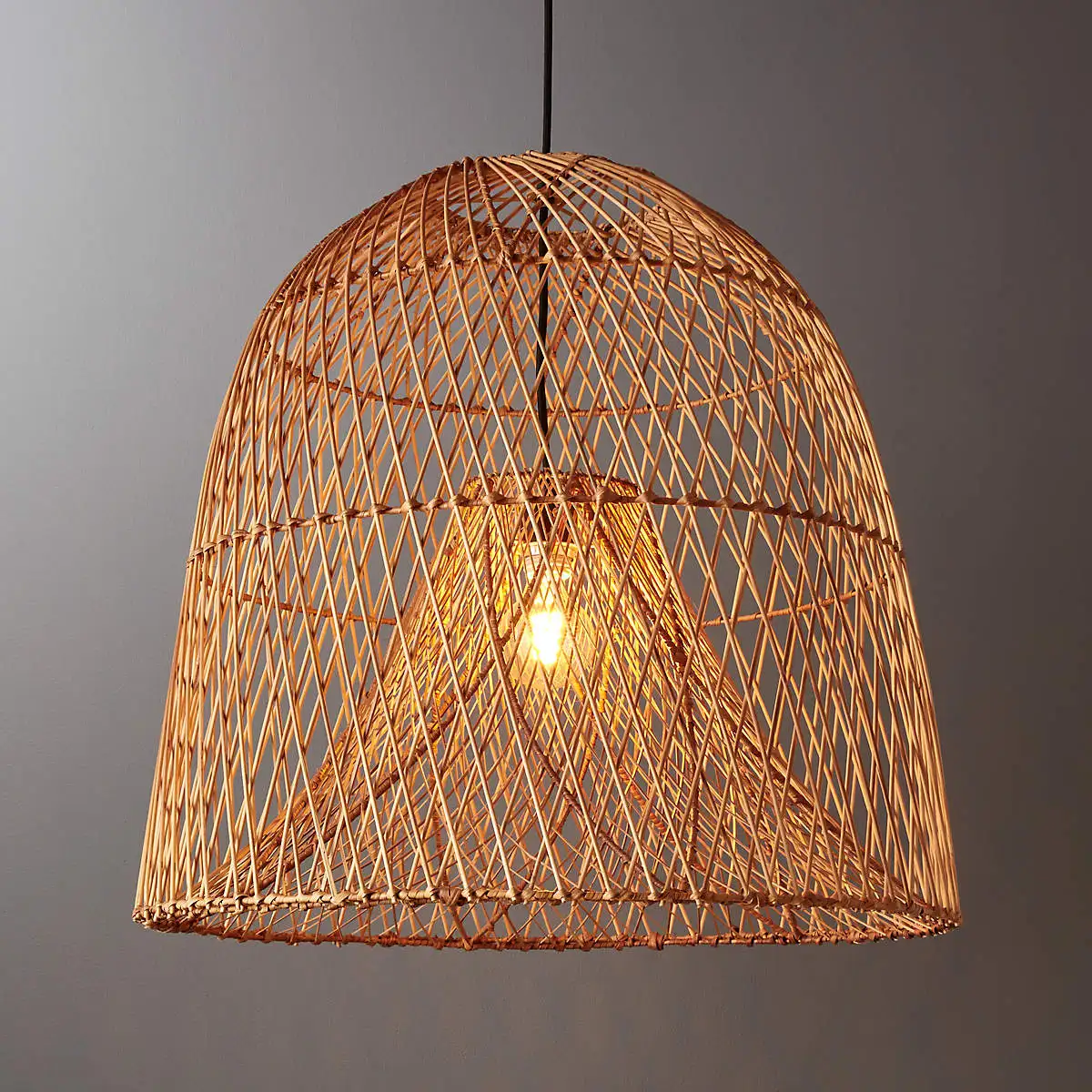 High Quality Bamboo Pendant Light Wicker Handmade Lampshade Bamboo Light Pendant Chandelier