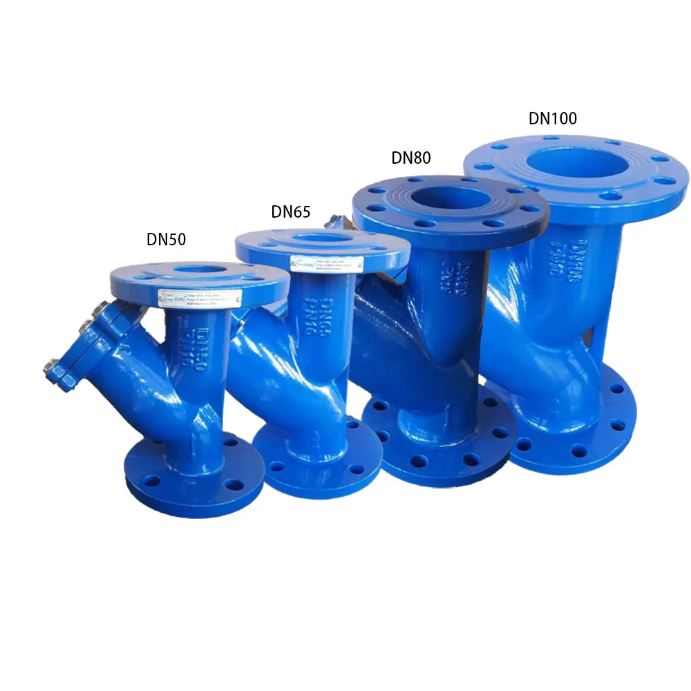
China manfactrure y Type Cast Iron Strainer DIN3202 3ins strainer DN80 water filter 