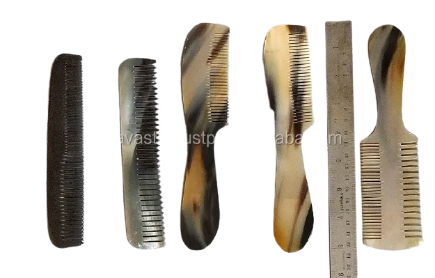 Handmade Natural Horn Combs Novelty Gifts for Hair Care-Peines de Huesos de Animales