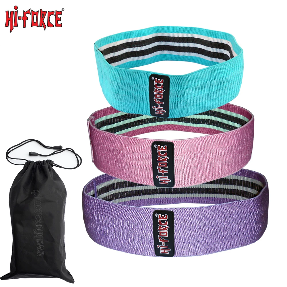 Wholesale Unisex Elastic Fitness Loop Bands Custom Logo Gym Yoga Sport Workout Set Leg Butt Booty Hip Resistance Home Use