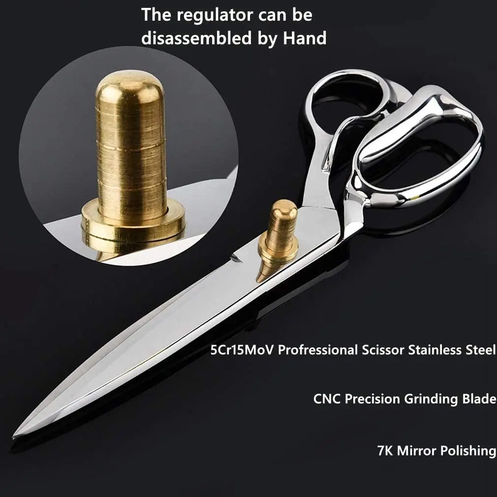 Tailor Scissors 12 inch - Professional Heavy Duty Industrial Strength Tailor Shears for Fabric Leather Sewing Best for Artists