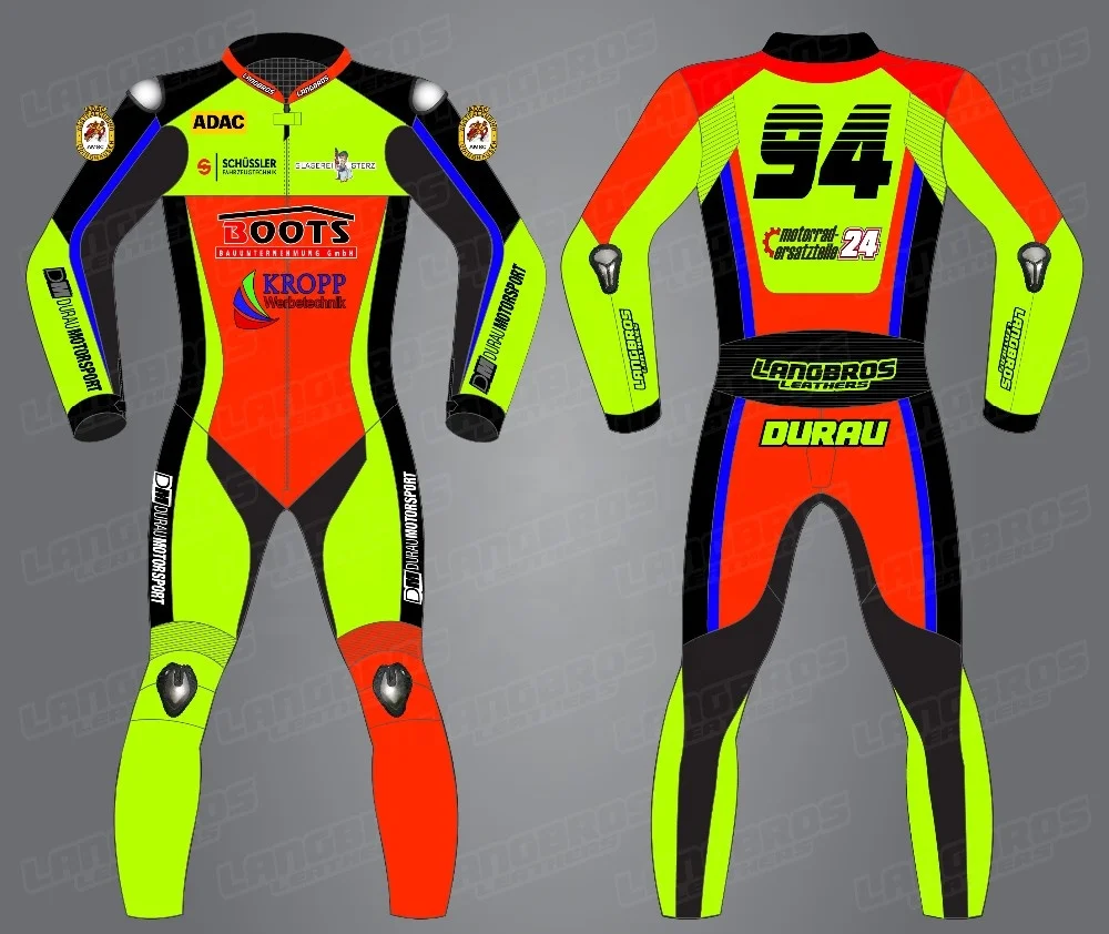 Изготовленный На Заказ мотоциклетный костюм из коровьей кожи и кожи кенгуру Байкерский костюм lederkombi костюм для мотоцикла