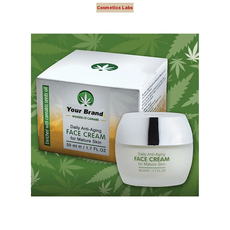 Anti-Aging Hemp Oil 50 ml Age Defying Face Care Cream for Mature Skin from Israel