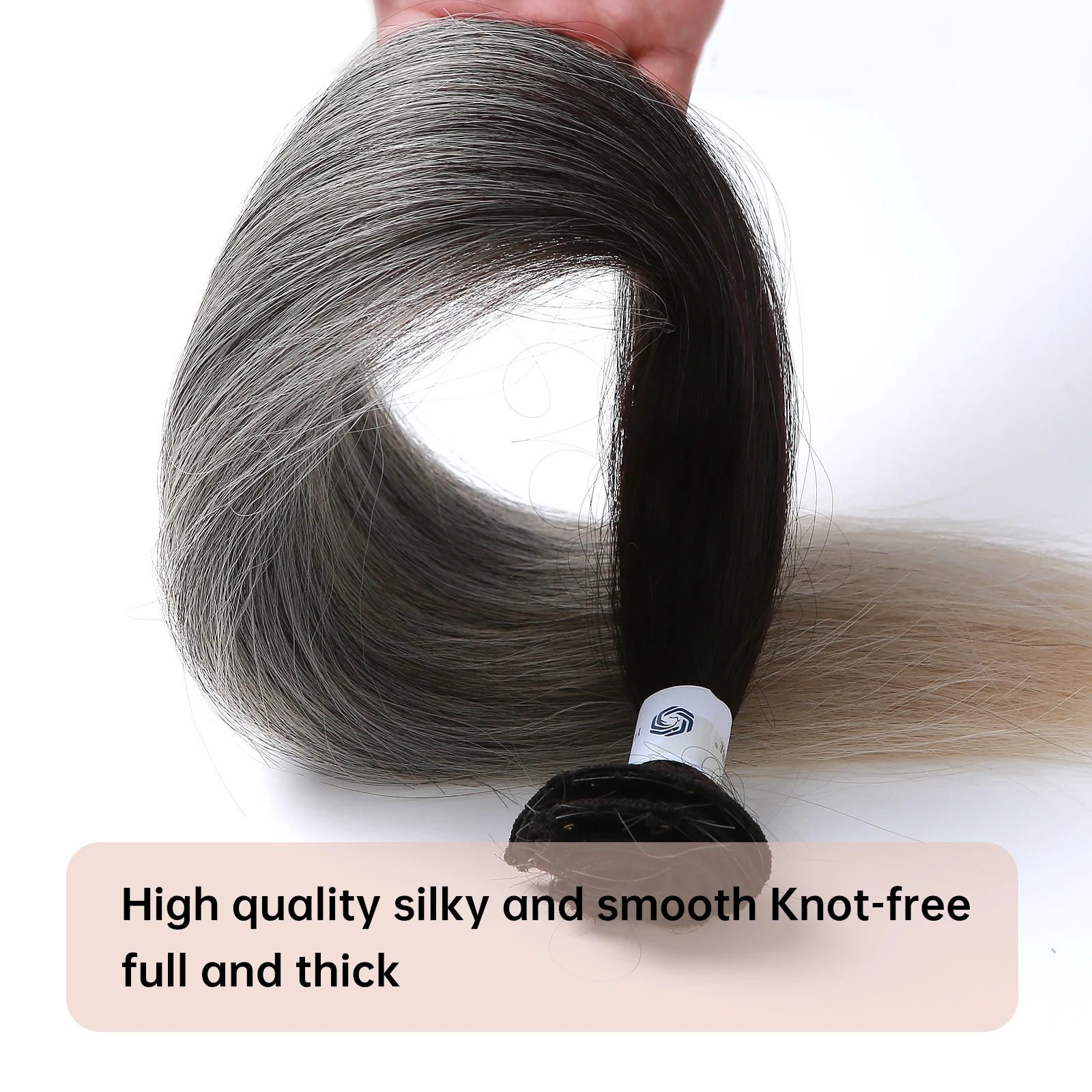 Wholesale Price Hair Extension Ombre Color Clip In Hairpiece High Temperature Fiber Hair